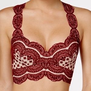 NWOT Free People Strong Magic Velvet Bra
